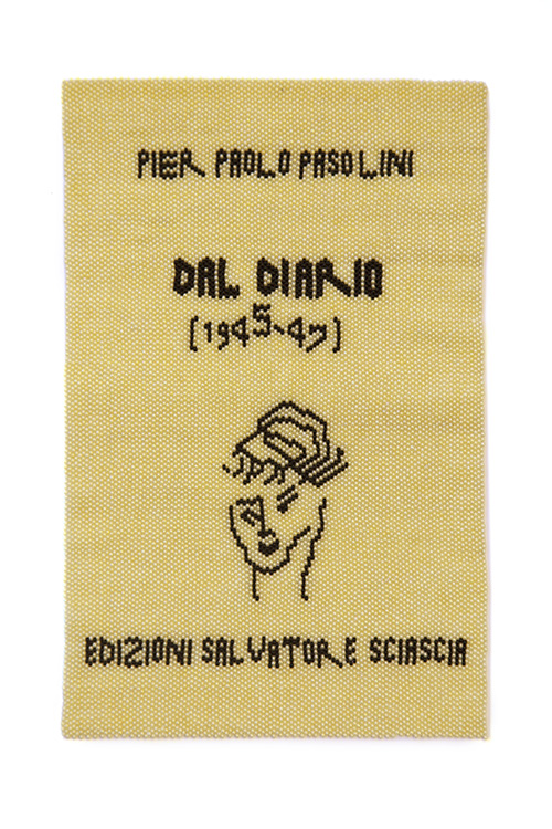 Dal Diario (1945-1947), bead knitting, 30 x 19 cm, 2015