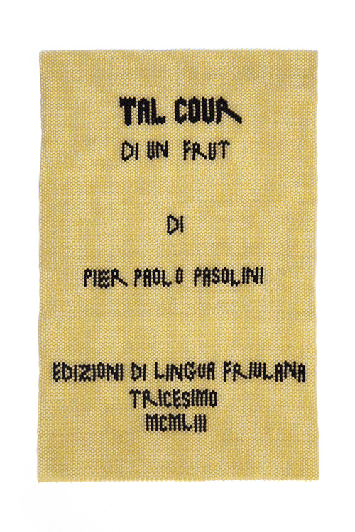 Tal cour di un frut, bead knitting, 30 x 19 cm, 2015