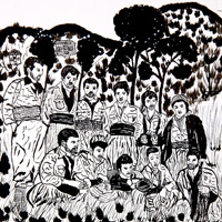 From the series of the Kurdish Life, ink on paper, 23 x 23 cm, 2013