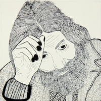 From the series of the Kurdish Life, ink on paper, 23 x 23 cm, 2013