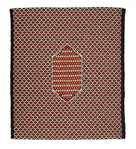 Senneh Rug, beading, 38 x 35 cm, 2021