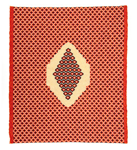 Senneh Rug 2, beading, 39 x 35 cm, 2021