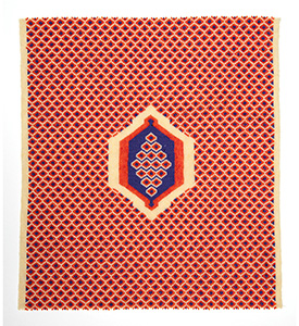 Senneh Rug, beading, 37 x 32 cm, 2021